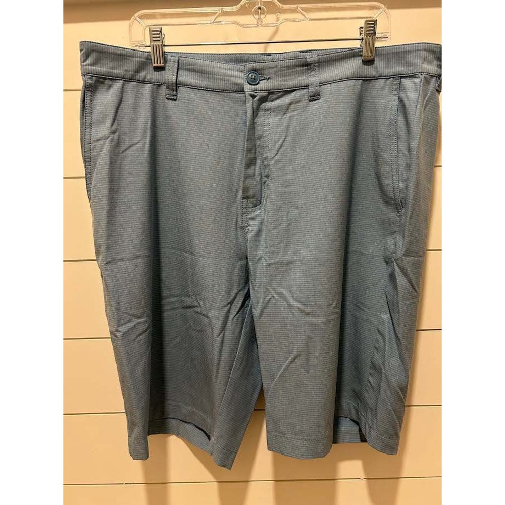 TravisMathew Mens Blue Striped Performance Golf Shorts 38 1MU400 Athletic